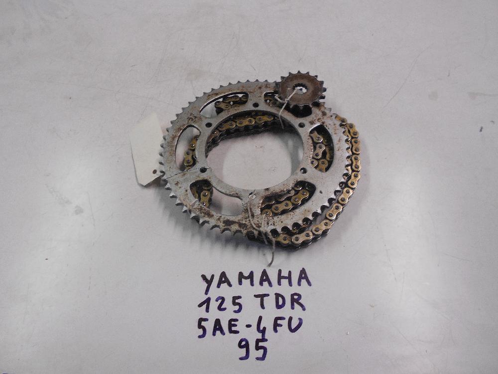 Kit de chaine YAMAHA 125 TDR 5AE - 99: Pi�ce d'occasion pour moto