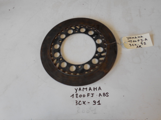 Disque de frein arrière YAMAHA 1200 FJ 3CX - 91: Pi�ce d'occasion pour moto